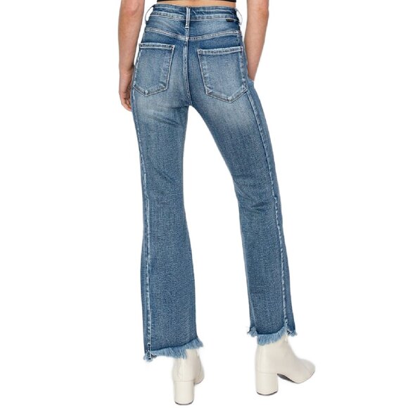 Step Hem Ankle Flare Jeans by Risen - Picture 5 of 8